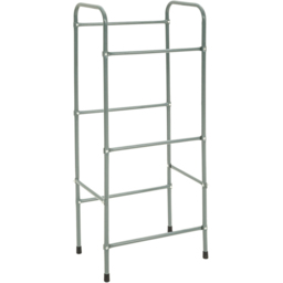 tectake 3 Crate Steel Frame Shelving Rack 50 x 33 x 116cm - Size: 116 x 33 x 50cm - Grey - Wilko - thumbnail 1