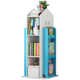 Neo Blue House Shaped Rotating Kid's Freestanding Bookshelf - Wilko - thumbnail 4
