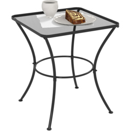 Outsunny Square Metal Bistro Table Black - Size: 70 x 60 x 60cm - Wilko - thumbnail 3