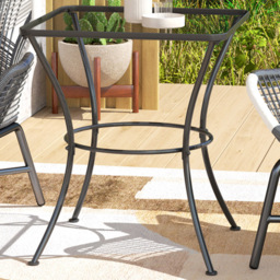 Outsunny Square Metal Bistro Table Black - Size: 70 x 60 x 60cm - Wilko - thumbnail 1