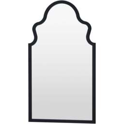 Yearn Black Moroccon Mirror 98 x 52cm - Wilko - thumbnail 1