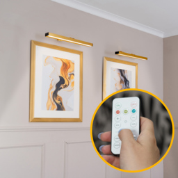 ValueLights Ryle Gold Rechargeable Easy Fit Wall Light 2 Pack - Wilko - thumbnail 5