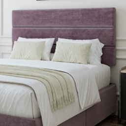 Bedmaster King Size Mauve Naples Velvet Divan Base with Milan Headboard - Brown - Wilko - thumbnail 3