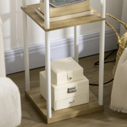 Portland 3 Shelf Modern Floor Lamp - Size: 26 x 26 x 159cm - White - Wilko - thumbnail 5
