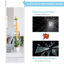 Costway White Full Length Wall Mirror 180 x 36cm - Wilko - thumbnail 4