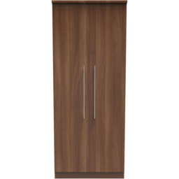 Crowndale Sherwood 2 Door Noche Walnut Wardrobe - Brown - Wilko - thumbnail 3