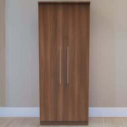 Crowndale Sherwood 2 Door Noche Walnut Wardrobe - Brown - Wilko - thumbnail 1