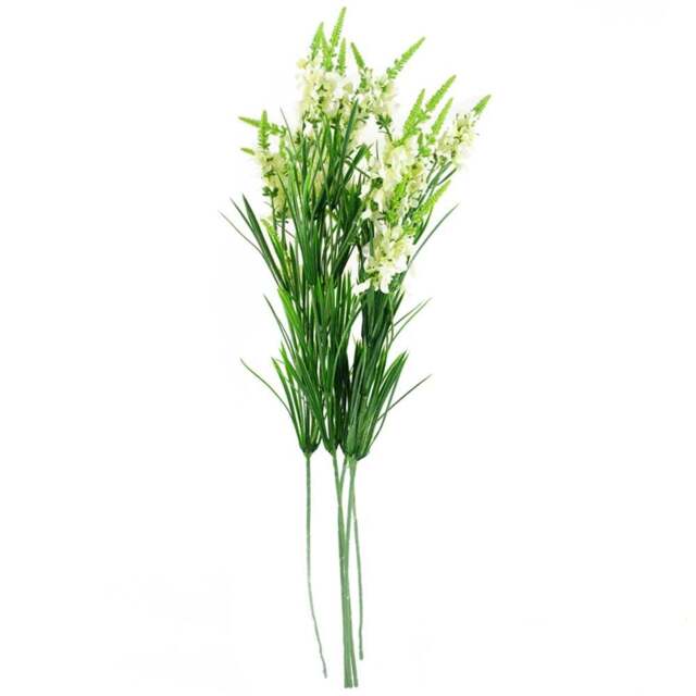 Leaf White Larkspur Artificial Stem 80cm 6 Pack - Size: 80 x 10 x 10cm - Wilko - image 1