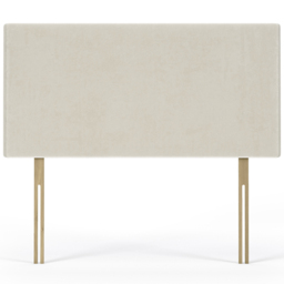 Bedmaster Single Cream Naples Velvet Valencia Plain Headboard - Wilko - thumbnail 3