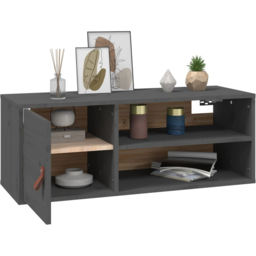 vidaXL 2 Door Grey Wall Cabinet 2 Pack - Size: 30 x 80 x 30cm - Wilko - thumbnail 7