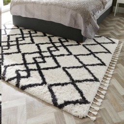 Origins Morocco Ivory and Charcoal Rug 80 x 150cm - Size: 80 x 150 x 6cm - Multi - Wilko - thumbnail 3