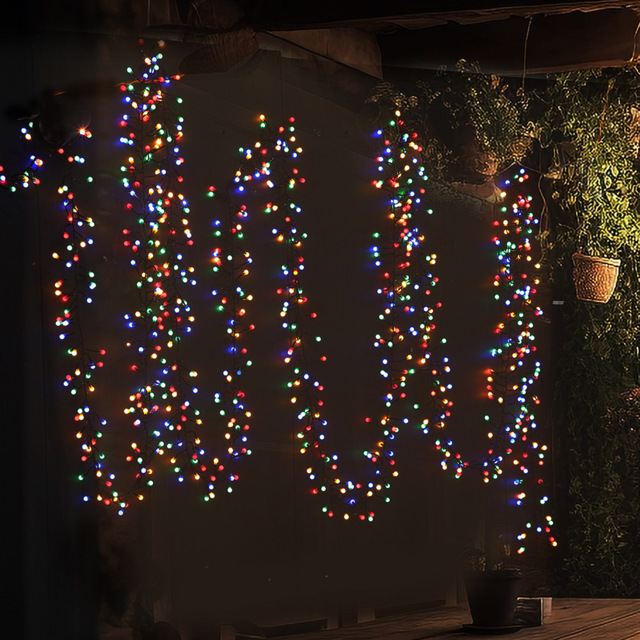 AMOS 500 Multicolour LED Berry Cluster Light - Size: 16 x 22 x 14cm - Wilko - image 1