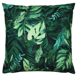 furn. Psychedelic Green Jungle Tropical UV and Water Resistant Outdoor Cushion - Size: 43 x 43cm - Wilko - thumbnail 1