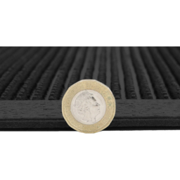 JVL Orion Rubber Scraper Mat 60 x 80cm - Black - JVL Homewares - Wilko - thumbnail 7