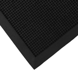 JVL Orion Rubber Scraper Mat 60 x 80cm - Black - JVL Homewares - Wilko - thumbnail 4