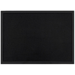 JVL Orion Rubber Scraper Mat 60 x 80cm - Black - JVL Homewares - Wilko - thumbnail 1