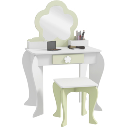 Tommy Toys White Flower Kids Vanity Table Set - Wilko - thumbnail 3