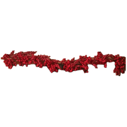 Samuel Alexander Red Plastic Berry Burst Garland 180cm - Size: 10 x 180 x 10cm - Wilko - thumbnail 1