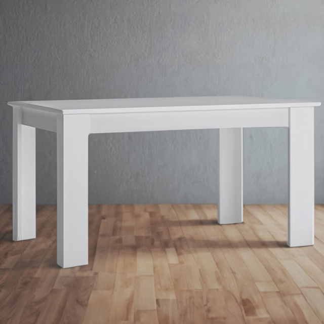 Florence Fribo 6 Seater Extending Dining Table Alpine White - Wilko - image 1