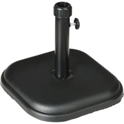 Outsunny 11kg Concrete Garden Parasol - Size: 8 x 44 x 51cm - Black - Wilko - thumbnail 1