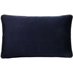 Paoletti Cheetah Forest Navy Velvet Cushion - Size: 50 x 30cm - Blue - Wilko - thumbnail 3