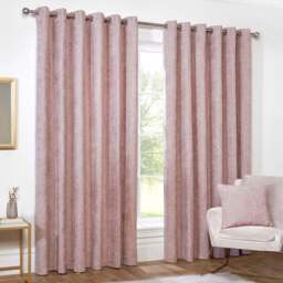 Alden Thermal Curtains - Dusty Pink/229cm - Size: W 90 x D 90cm - Divante - Wilko