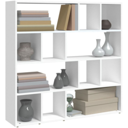vidaXL 12 Shelf White Bookcase - Wilko - thumbnail 4