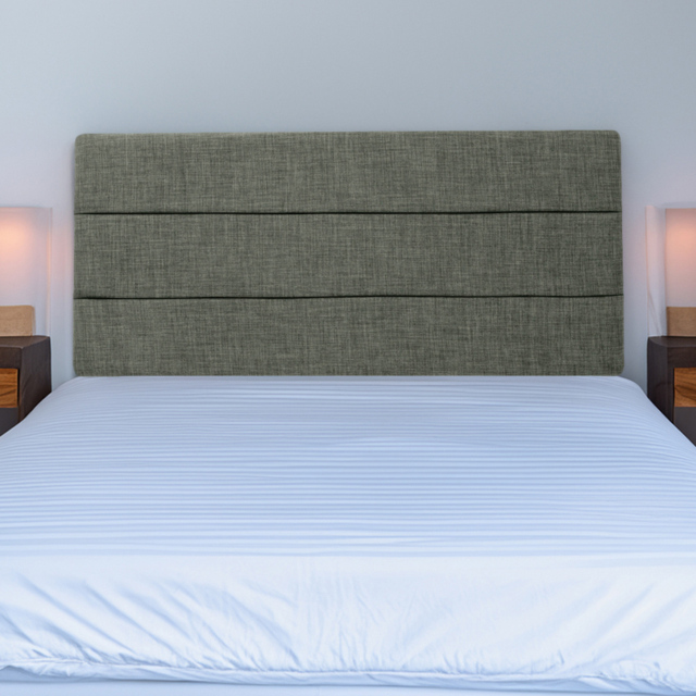 Bedmaster King Size Charcoal Linen Milan Lined Headboard - Grey - Wilko - image 1