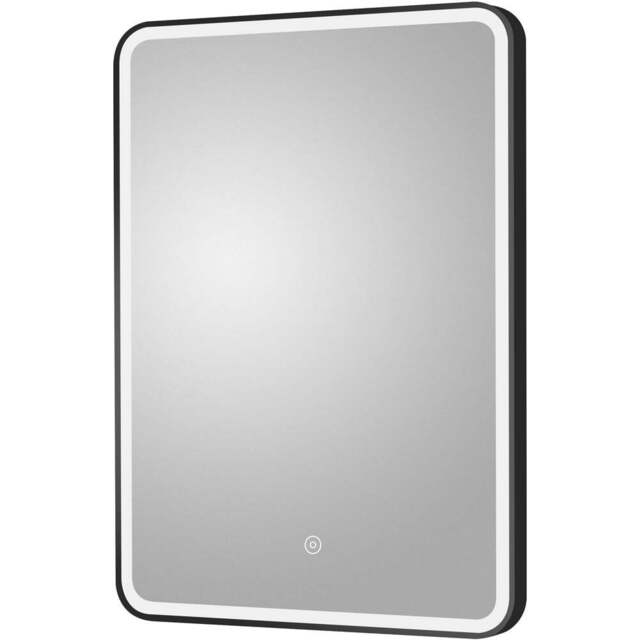 nuie Black Framed LED Touch Sensor Mirror 700 x 500mm - Size: 700 x 500 x 40mm - Wilko - image 1