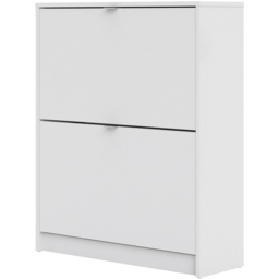 Florence Shoes 2 Flip Door Double Layer White Shoe Storage Cabinet - Furniture To Go - Wilko - thumbnail 5