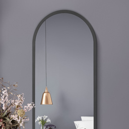The Arcus Black Arched Leaner Wall Mirror 160 x 53cm - MirrorOutlet - Wilko - thumbnail 4
