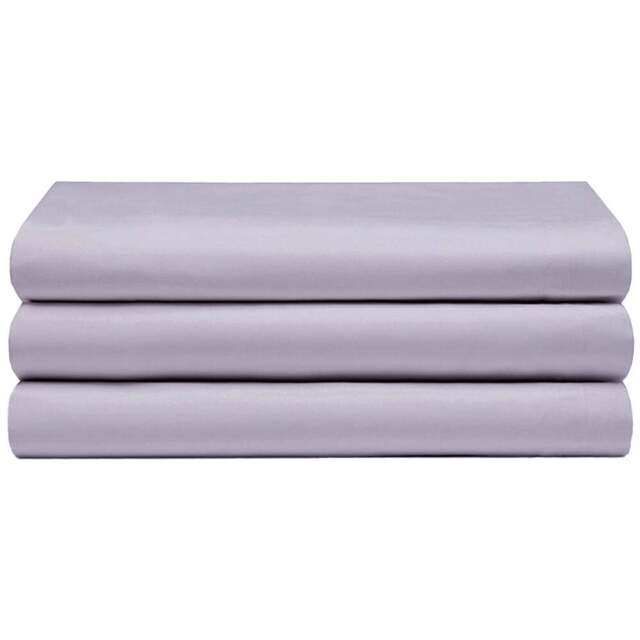 Serene Double Heather Flat Bed Sheet - Pink - Wilko - image 1