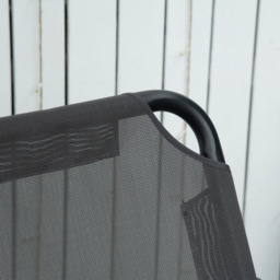 Outsunny 2 Seater Grey Swing Chair with Canopy - Size: 179 x 57 x 19cm - Wilko - thumbnail 4