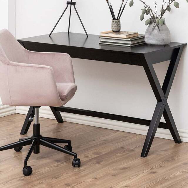 Florence Writex Single Drawer Office Desk Black - Furniture To Go - Wilko - image 1
