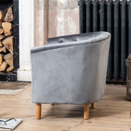 Artemis Home Clio Dark Grey Accent Chair - Size: Single - Wilko - thumbnail 4
