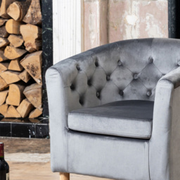 Artemis Home Clio Dark Grey Accent Chair - Size: Single - Wilko - thumbnail 3