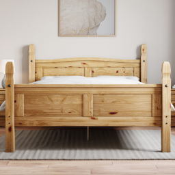 Vida Designs Corona King Size Pine High Foot Wooden Bed Frame - Brown - Wilko - thumbnail 4