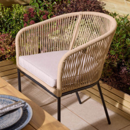 Rowlinson Oslo 6 Seater Natural Dining Table Set 160cm - Brown - Wilko - thumbnail 5