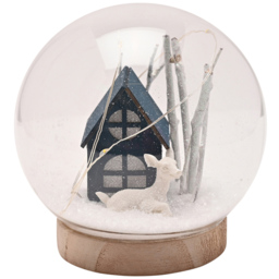 The Seasonal Gift Co Turtle Dove LED Dome House Christmas Decoration 12cm - Size: 12 x 10 x 10cm - Clear - The Seasonal Gift Co. - Wilko - thumbnail 4