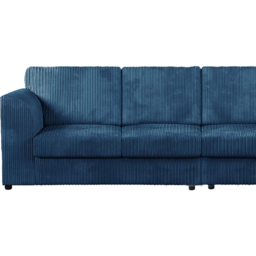 Luxor 4 Seater Marine Blue Jumbo Cord Full Back Sofa - Wilko - thumbnail 4