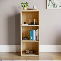 VIDA DESIGNS Oxford 3 Shelf Oak Cube Bookcase - Brown - Wilko - thumbnail 4