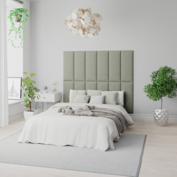 Aspire EasyMount Duck Egg Plush Velvet Upholstered Wall Mounted Headboard Panels 4 Pack - Green - Aspire Beds - Wilko - thumbnail 5