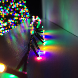 Samuel Alexander 2000 Multicolour LED Multi-Function Green String Light 50m - Size: 2 x 5000 x 2cm - Multi Coloured - Wilko - thumbnail 1