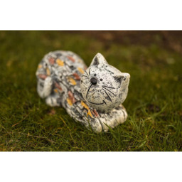 Marco Paul Stone Effect Resin Cat Garden Ornament - Size: 29 x 17 x 12cm - White - Wilko - thumbnail 6
