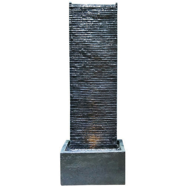 Bermuda Salvador Water Feature - Size: 34 x 22 x 98cm - Grey - Bermuda Water Gardens - Wilko - image 1