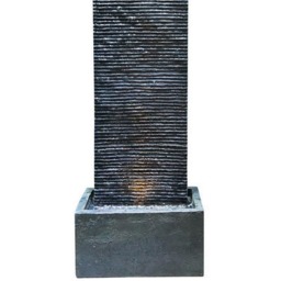 Bermuda Salvador Water Feature - Size: 34 x 22 x 98cm - Grey - Bermuda Water Gardens - Wilko - thumbnail 3
