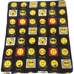 Velosso Black Expressions Polar Fleece Throw 127 x 152cm - Size: 127 x 152 x 1cm - Wilko - thumbnail 3