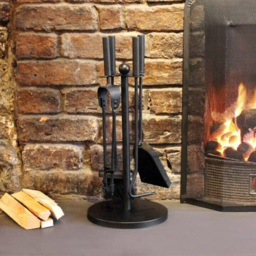 Marco Paul 5 Piece Black Cast Iron Companion Set - Size: 49 x 22 x 22cm - Wilko - thumbnail 4
