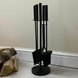 Marco Paul 5 Piece Black Cast Iron Companion Set - Size: 49 x 22 x 22cm - Wilko - thumbnail 3