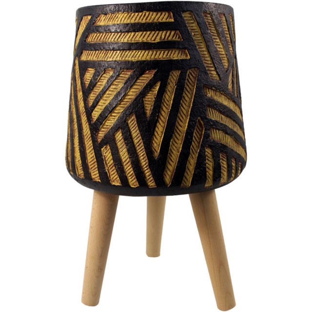 Botanik Bali Planter 45 x 28cm - Size: 45 x 28 x 28cm - Brown - Wilko - image 1